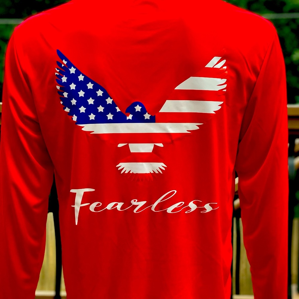 Brave Dry-Fit Red T-shirt / Fearless